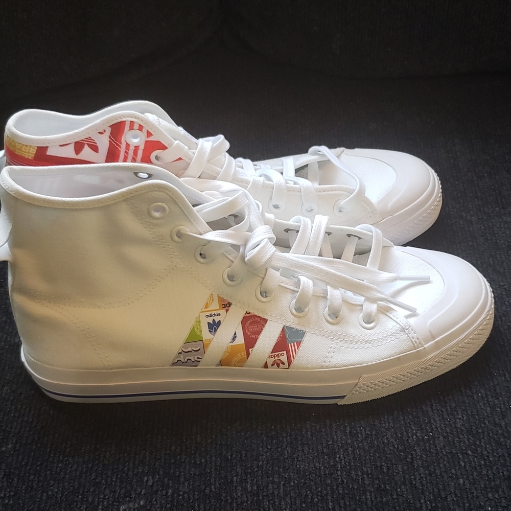 MEN'S ADIDAS ORIGINALS NIZZA RF HI CASUAL SHOES GX2712 SIZE 10.5 RARE